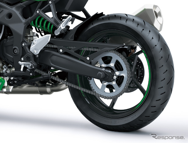 Ninja ZX-10Rと同タイプのフルアジャスタブル SHOWA BFRC-lite リヤサスペンション(Ninja ZX-4RR KRTエディション)
