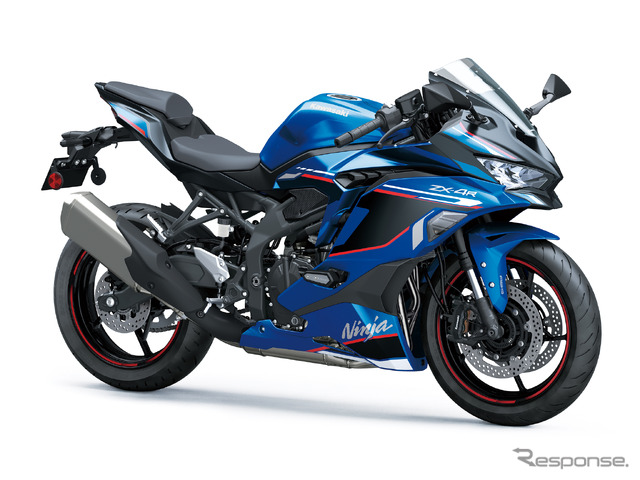カワサキ Ninja ZX-4R SE(キャンディプラズマブルー×メタリックフラットスパークブラック)