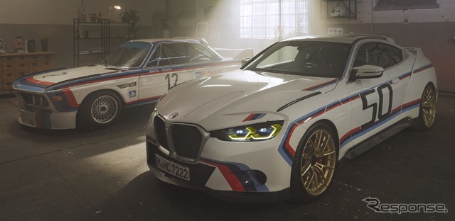 BMW 3.0 CSL(右)とオリジナルの3.0 CSL