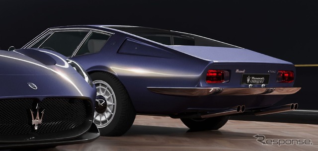 マセラティ MC20 の「フォーリセリエ・エッセンシャル・コレクション」と1967年の ギブリ・クーペ