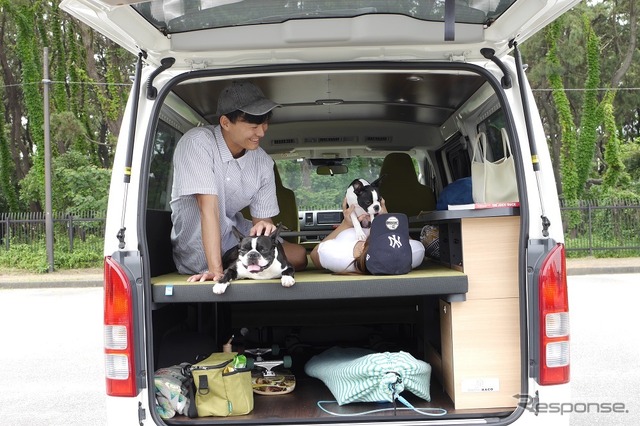 愛犬と安心安全に車中泊
