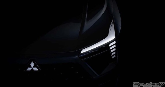 三菱 市新型SUV ティザーイメージ