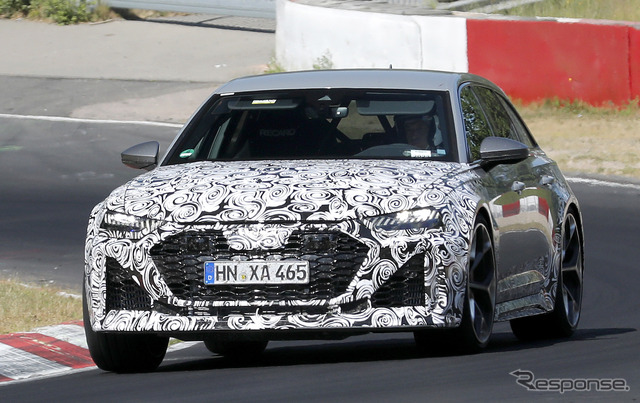 アウディ RS6 アバント改良新型プロトタイプ(スクープ写真)