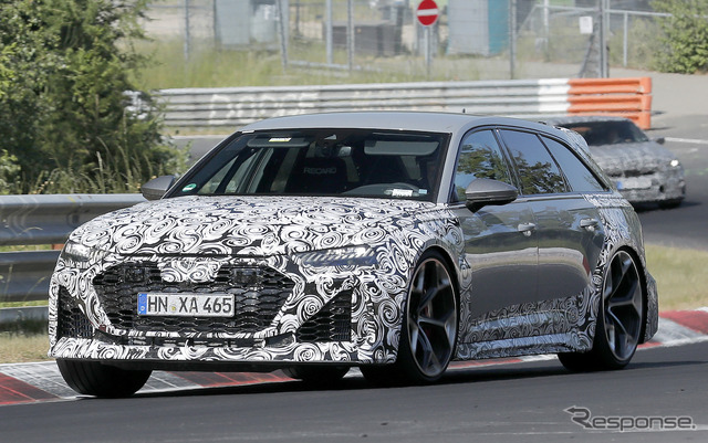 アウディ RS6 アバント改良新型プロトタイプ(スクープ写真)