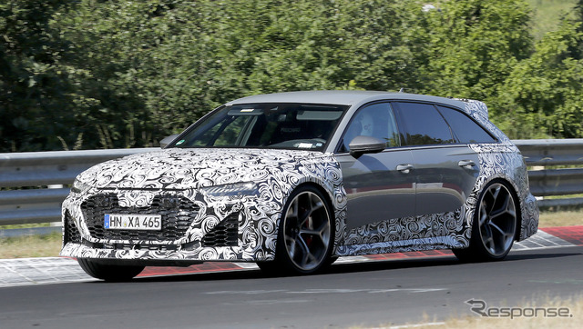 アウディ RS6 アバント改良新型プロトタイプ(スクープ写真)