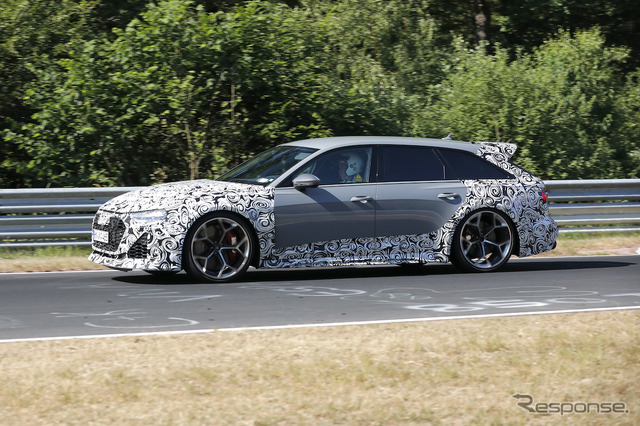 アウディ RS6 アバント改良新型プロトタイプ(スクープ写真)