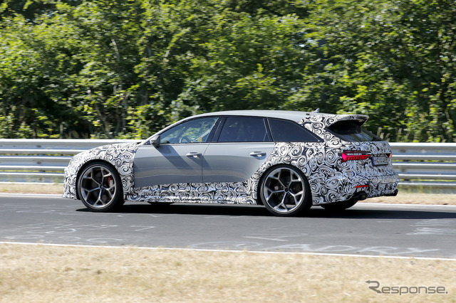 アウディ RS6 アバント改良新型プロトタイプ(スクープ写真)