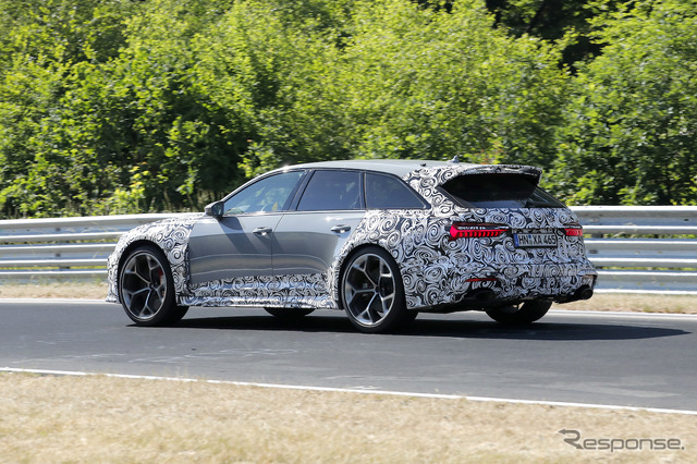 アウディ RS6 アバント改良新型プロトタイプ(スクープ写真)