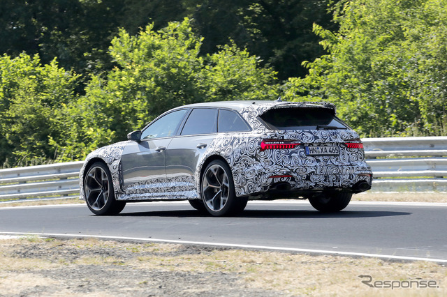 アウディ RS6 アバント改良新型プロトタイプ(スクープ写真)