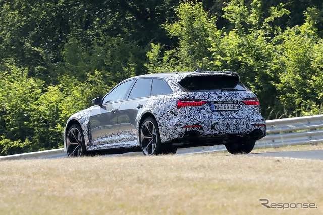 アウディ RS6 アバント改良新型プロトタイプ(スクープ写真)