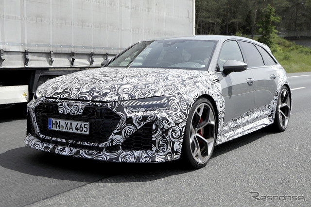 アウディ RS6 アバント改良新型プロトタイプ(スクープ写真)