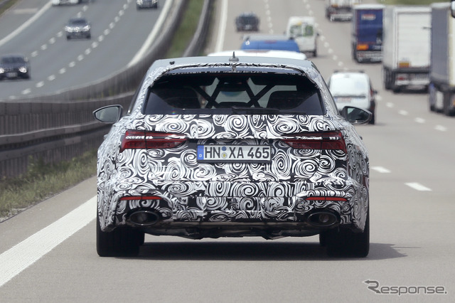 アウディ RS6 アバント改良新型プロトタイプ(スクープ写真)