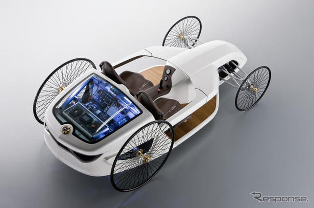 メルセデスベンツの燃料電池車コンセプト…レトロとモダンが融合