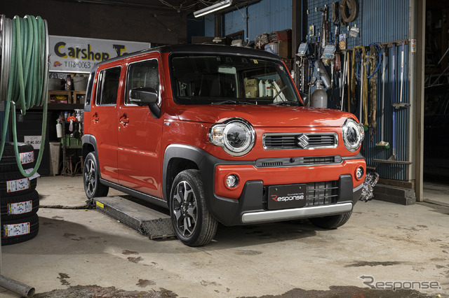 今回のテスト車両として用意したスズキ ハスラー