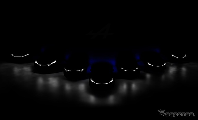 アルピーヌの新型EV 7車種のティザー写真