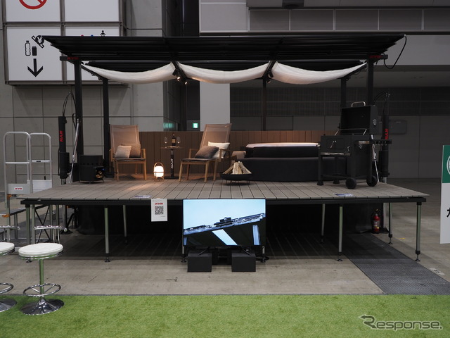 カヤバのキャンピングトレーラー(東京トレーラーハウスショー)