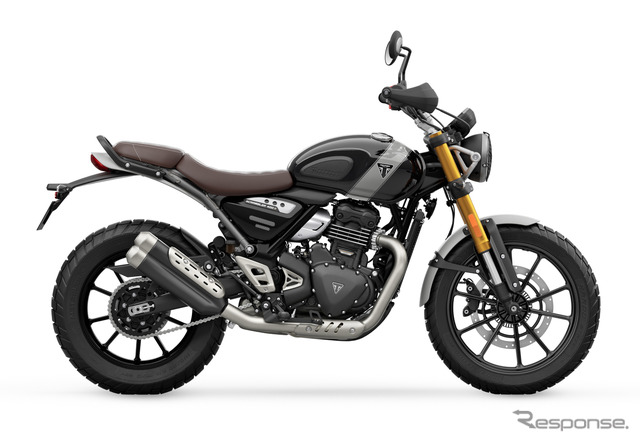 トライアンフ スクランブラー400X(ファントムブラック×シルバーアイス)