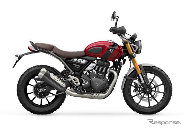 トライアンフ スクランブラー400X(カーニバルレッド×ファントムブラック)