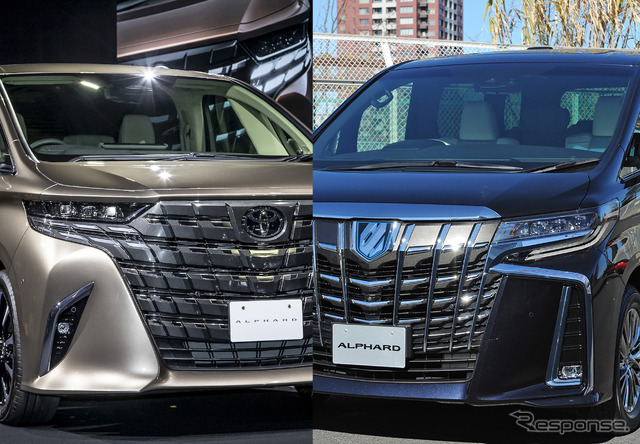 トヨタ アルファード 新型(左)と旧型(右)のスペック・諸元を比較