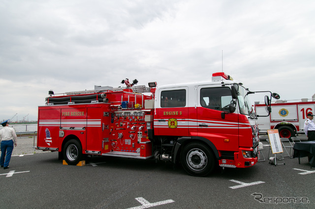 基地から米軍の消防車が集結! 海外の非常ベル体験も…東京国際消防防災展2023