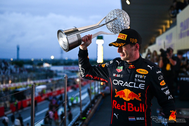 フェルスタッペンは2022年のF1王座獲得を鈴鹿で決めた。