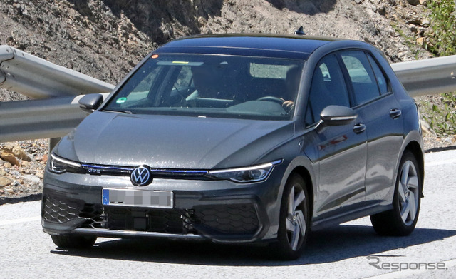 VW ゴルフ GTE 改良新型プロトタイプ(スクープ写真)