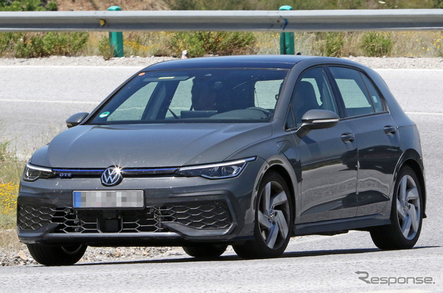 VW ゴルフ GTE 改良新型プロトタイプ(スクープ写真)