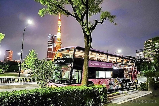 東京レストランバスと東京タワー