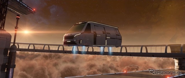 20XX年、未来の地球での移動は空飛ぶ自動車