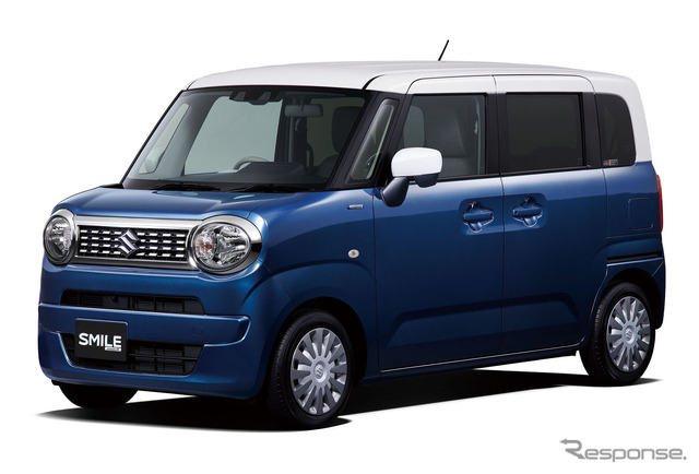 スズキ ワゴンRスマイル ハイブリッド S(インディゴブルーメタリック2 ホワイト2トーンルーフ)