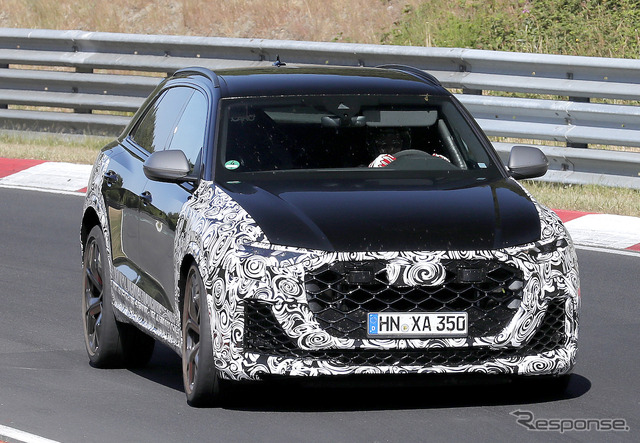 アウディ RS Q8 改良新型プロトタイプ(スクープ写真)
