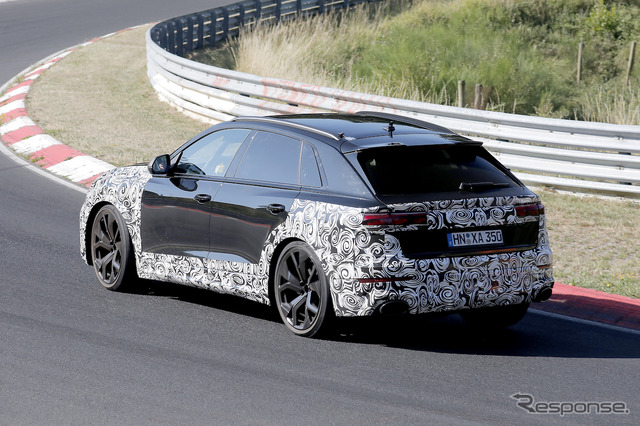 アウディ RS Q8 改良新型プロトタイプ(スクープ写真)