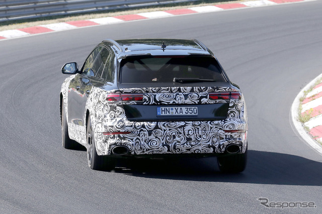 アウディ RS Q8 改良新型プロトタイプ(スクープ写真)