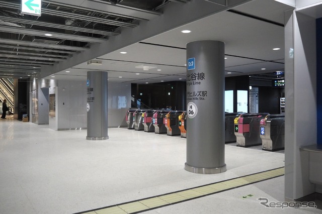 東京メトロ・虎ノ門ヒルズ駅