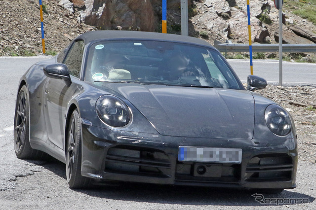 ポルシェ 911 タルガ 改良新型プロトタイプ(スクープ写真)