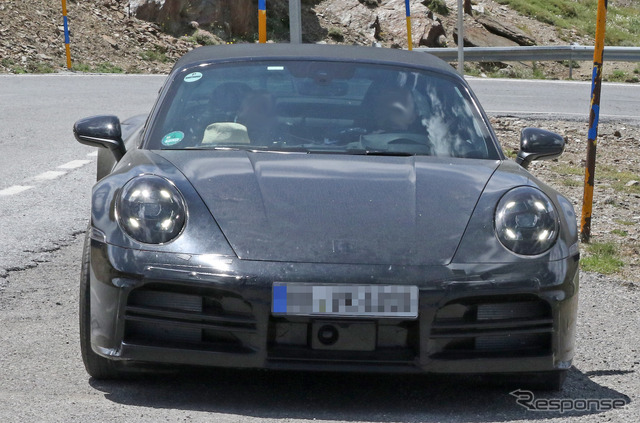 ポルシェ 911 タルガ 改良新型プロトタイプ(スクープ写真)