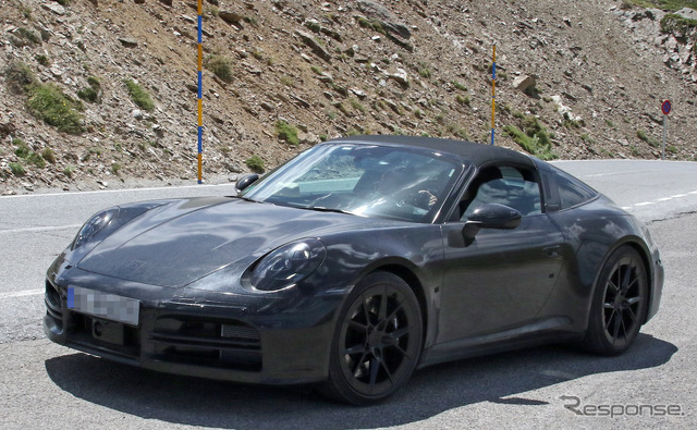 ポルシェ 911 タルガ 改良新型プロトタイプ(スクープ写真)