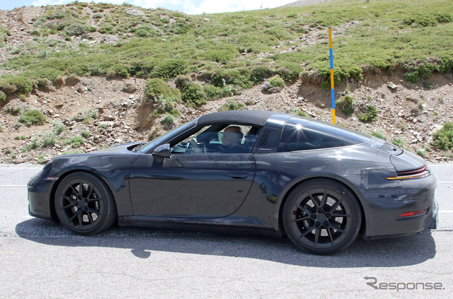 ポルシェ 911 タルガ 改良新型プロトタイプ（スクープ写真）