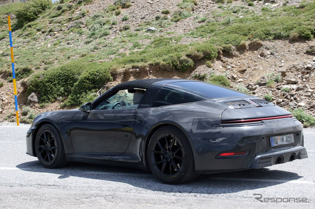 ポルシェ 911 タルガ 改良新型プロトタイプ(スクープ写真)