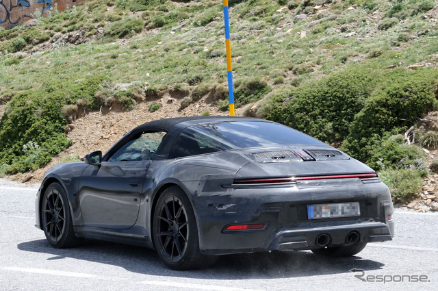 ポルシェ 911 タルガ 改良新型プロトタイプ(スクープ写真)