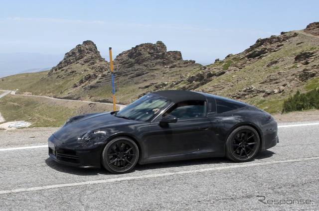 ポルシェ 911 タルガ 改良新型プロトタイプ(スクープ写真)