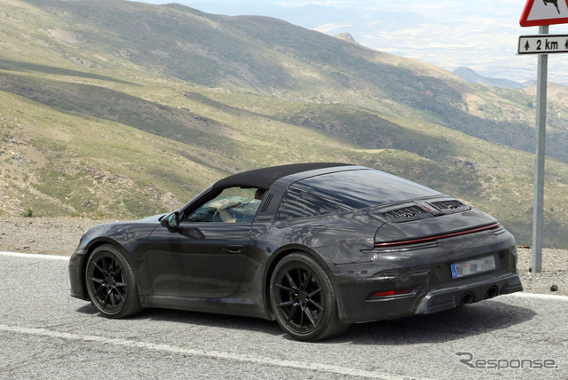 ポルシェ 911 タルガ 改良新型プロトタイプ(スクープ写真)