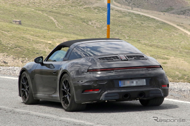 ポルシェ 911 タルガ 改良新型プロトタイプ(スクープ写真)