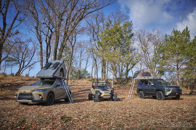 RX OUTDOOR CONCEPT(左)/ROV CONCEPT 2(中央)/GX OUTDOOR CONCEPT(右)