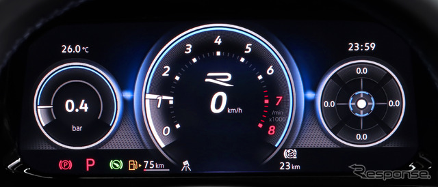 VW ゴルフR 20イヤーズ デジタルメータークラスター “Digital Cockpit Pro”