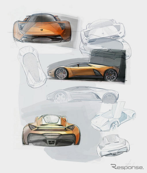 次期 ガヤルド か!? 新進デザイナーが描いた未来のランボルギーニ
