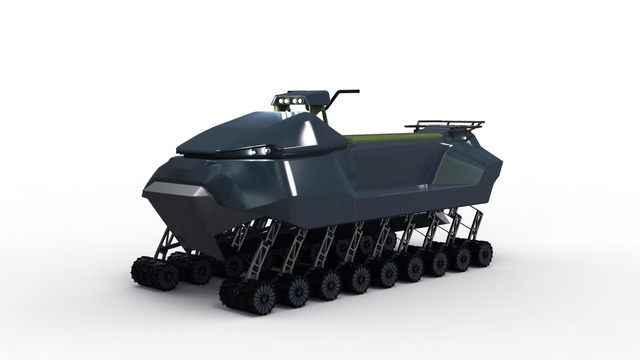 18輪でモゾモゾ走る電動全地形車「18 Wheels」映像公開、20cmの段差や浅瀬も対応