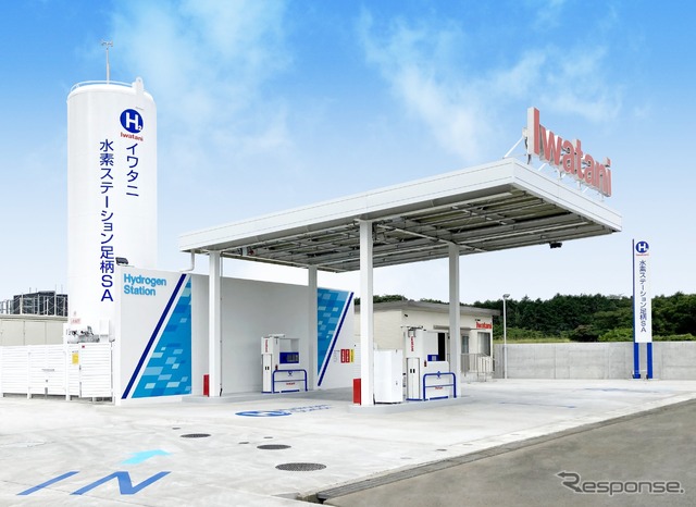 東名・足柄SAに開設する水素ステーション（イメージ）