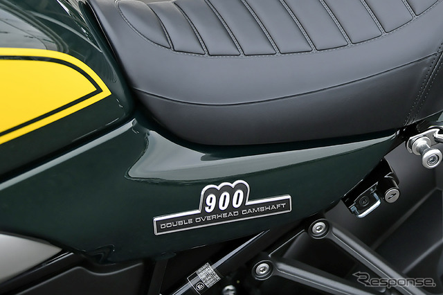 大文字ロゴに「DOHC」の文字も懐かしい…レトロかっこいい、漢のカワサキ「Z900RS Yellow Ball Edition」