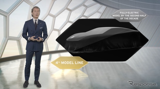 ランボルギーニの「コル・タウリ(Cor Tauri)」計画を発表するステファン・ヴィンケルマン社長兼CEO